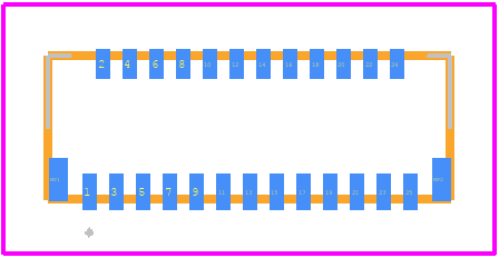 FH26W-25S-0.3SHW(97) - Hirose PCB footprint - Other - Other - FH26W-25S-0.3SHW(97)-2
