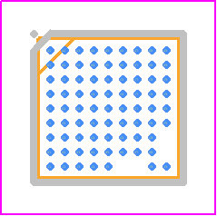 STA8090WGR - STMicroelectronics PCB footprint - BGA - BGA - WLCSP77