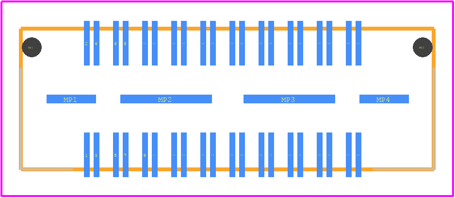 QSH-020-01-L-D-DP-A-TR - SAMTEC PCB footprint - Other - Other - QSH-020-01-L-D-DP-A-TR-4