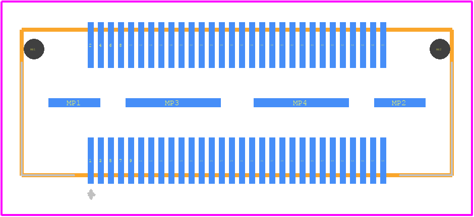 QSH-030-01-H-D-A - SAMTEC PCB footprint - Other - Other - QSH-030-01-L-D-A-K-1