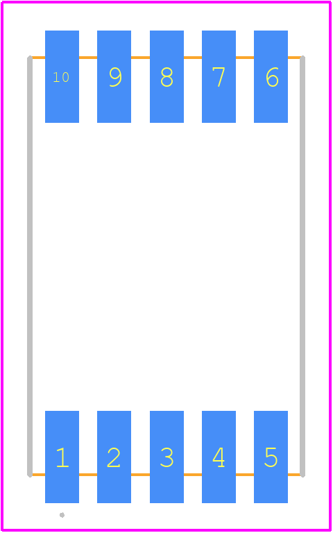 DSM7TA39101T - Visual Communications Company PCB footprint - Other - Other - 9.8mm x 13mm x 4mm