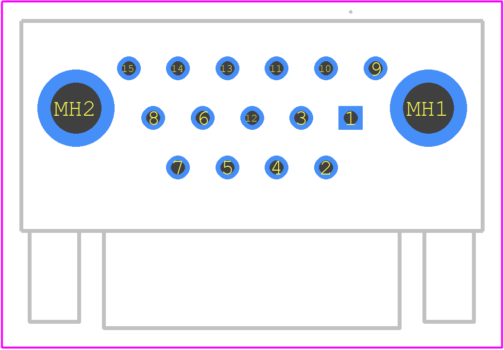 M83513/10-B01NP - Cinch Connectivity Solutions PCB footprint - Other - Other - M83513/10-B01NP