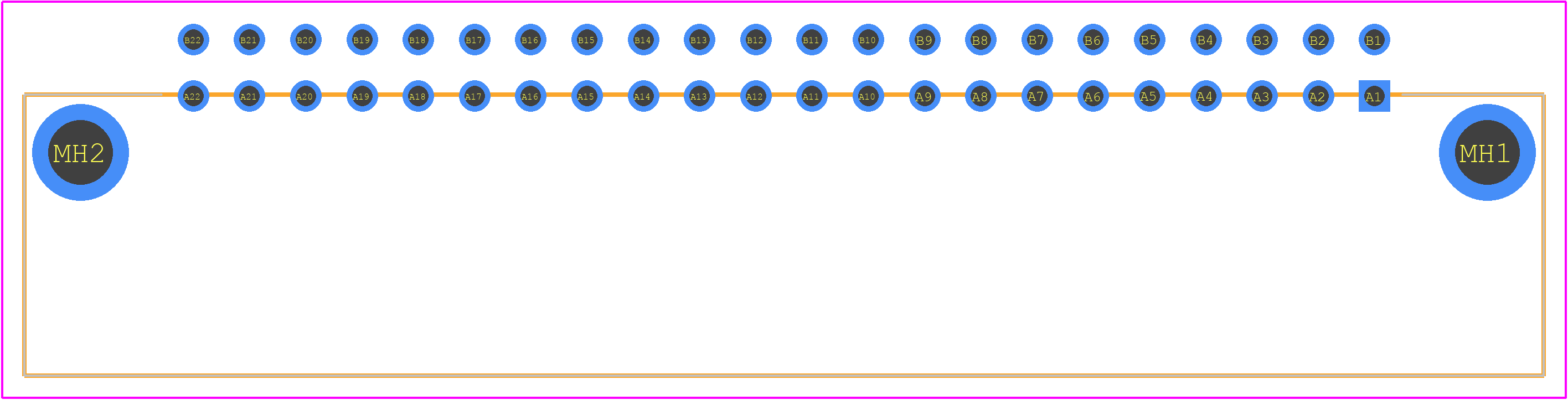 PCN12A-44P-2.54DS(71) - Hirose PCB footprint - Other - Other - PCN12A-44P-2.54DS(71)-1