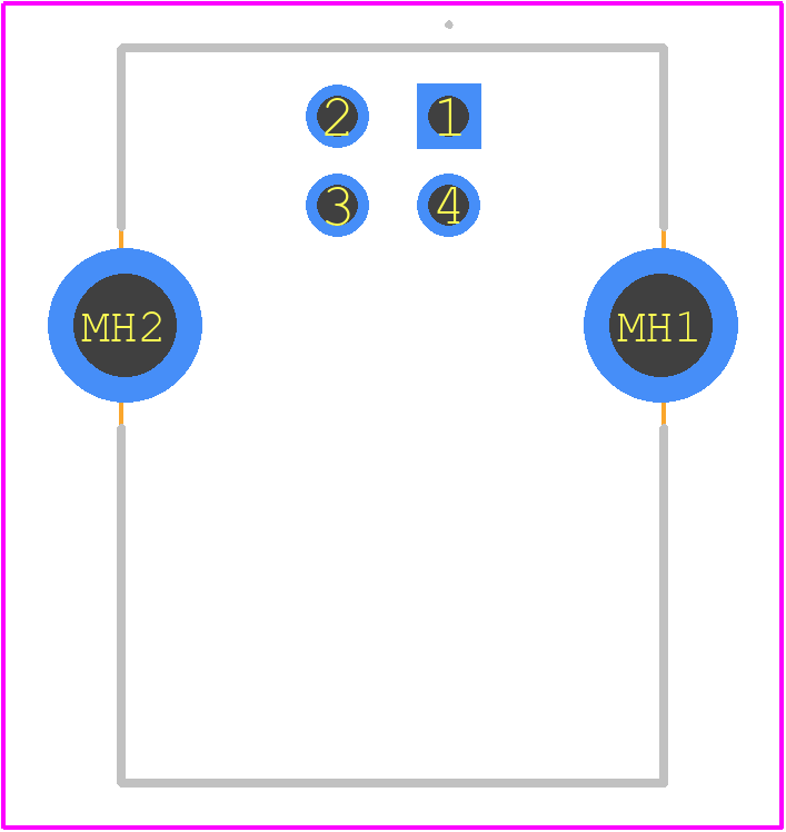 UJ2-BH-W2-TH - Same Sky PCB footprint - Other - Other - UJ2-BH-W2-TH-2