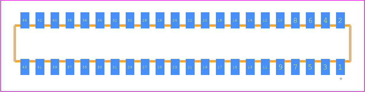 CLP-122-02-F-DH-TR - SAMTEC PCB footprint - Other - Other - CLP-122-02-YYY-DH-TR