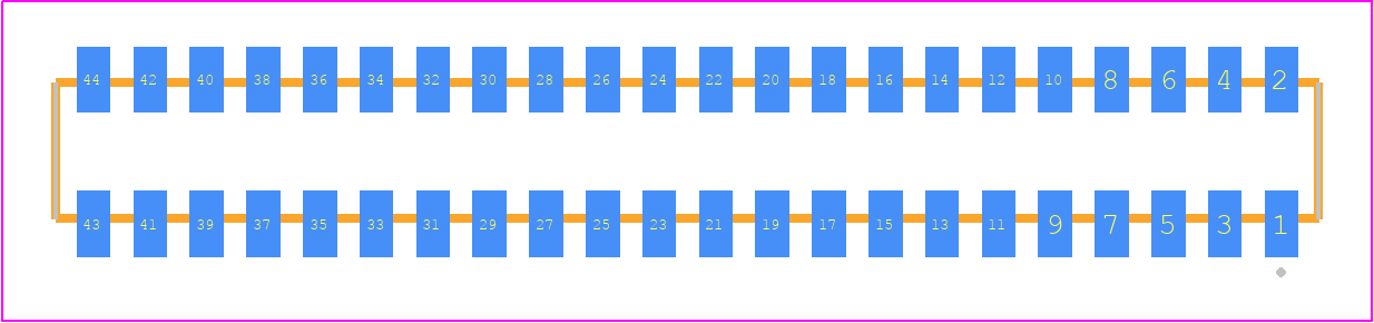 CLP-122-02-F-D-TR - SAMTEC PCB footprint - Other - Other - CLP-122-02-XXX-D-TR