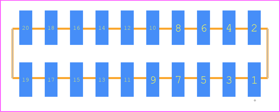 SSW-110-22-L-D-VS - SAMTEC PCB footprint - Other - Other - SSW-110-22-XXX-D-VS