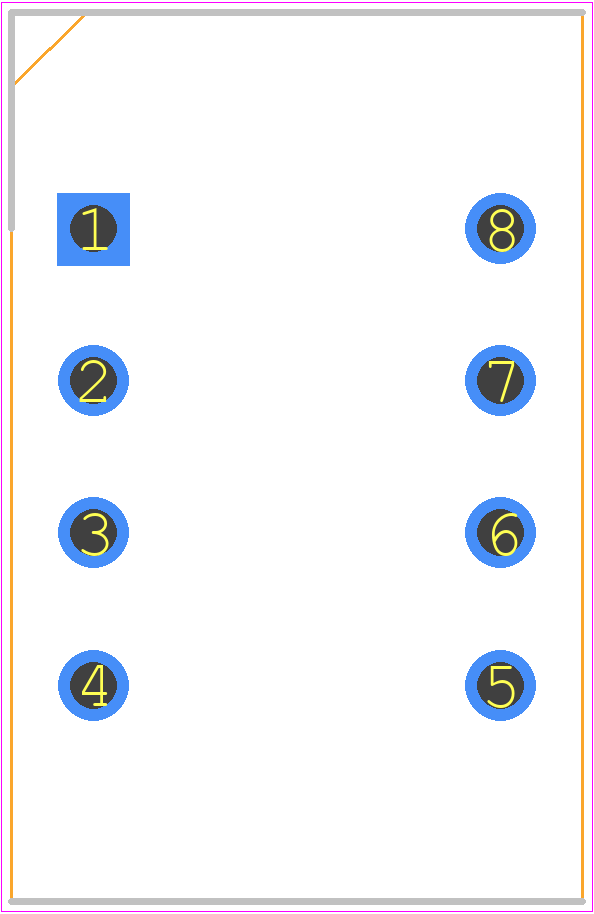 GA3172-AL - COILCRAFT PCB footprint - Dual-In-Line Sockets - Dual-In-Line Sockets - GA3172-AL