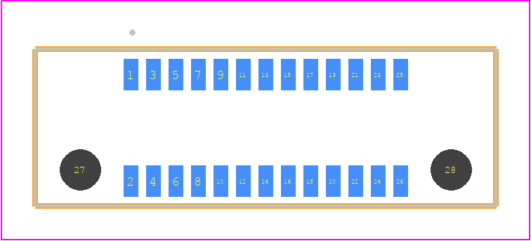 ERM8-013-09.0-S-DV-TR - SAMTEC PCB footprint - Other - Other - ERM8-013-YY.Y-XXX-DV-TR