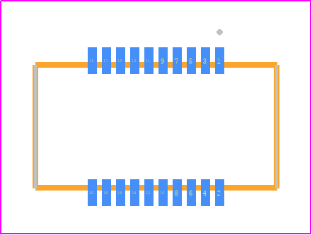 SS5-10-3.50-L-D-K-TR - SAMTEC PCB footprint - Other - Other - SS5-10-X.XX-L-D-K-TR