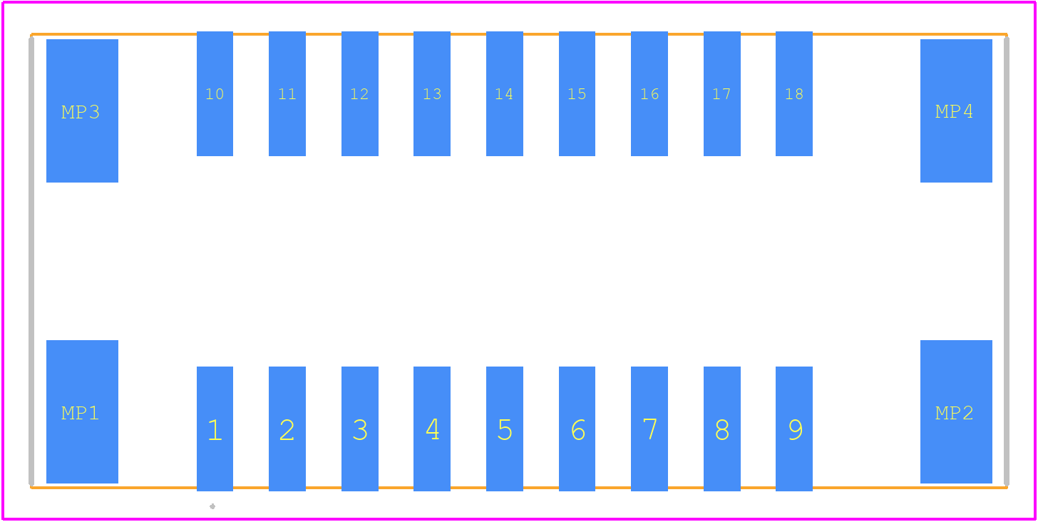1438543-1 - TE Connectivity PCB footprint - Other - Other - 1438543-1-4