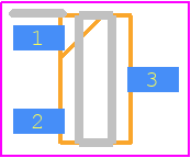 US2881ESE-AAA-000-SP - Melexis PCB footprint - SOT23 (3-Pin) - SOT23 (3-Pin) - TSOT-3L