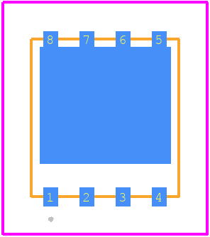 AON6502 - Alpha & Omega Semiconductors PCB footprint - Other - Other - DFN5X6_8L_EP1_P