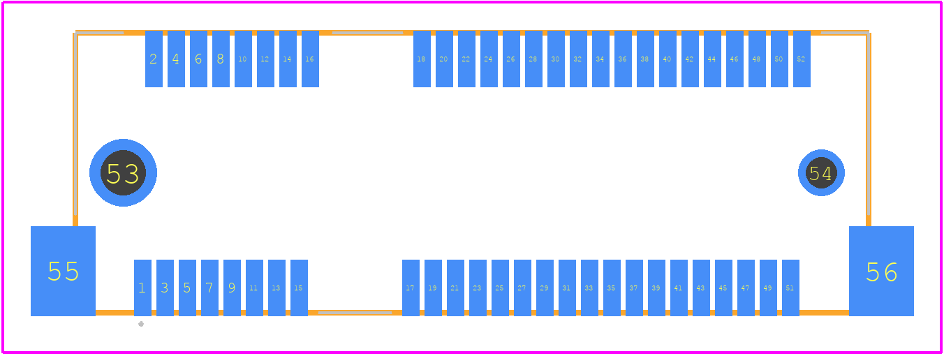 MM60-52-B1-E1 - JAE PCB footprint - Other - Other - MM60-52-B1-E1