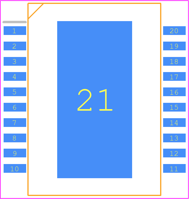LHC4913PDU - STMicroelectronics PCB footprint - Small Outline Packages - Small Outline Packages - LHC4913PDU