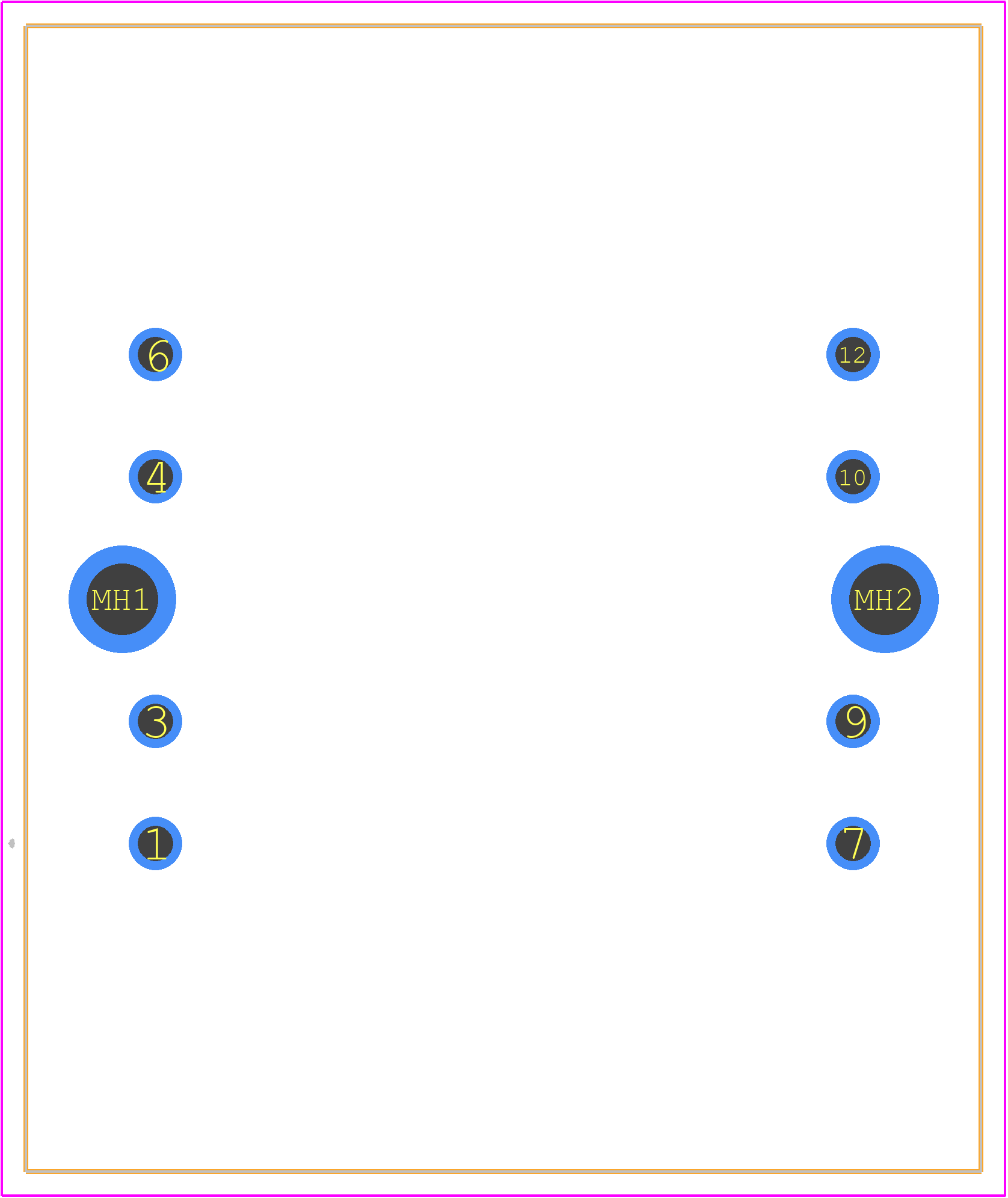 14A-10R-12 - Bel PCB footprint - Other - Other - 14A-10R-12-1