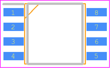 LCP22-150B1RL - STMicroelectronics PCB footprint - Small Outline Packages - Small Outline Packages - SO-8 wide dimension values