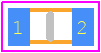 CGA3E2X7R1H472K080AE - TDK PCB footprint - Capacitor Chip Non-polarised - Capacitor Chip Non-polarised - CGA3 [EIA CC0603] Thickness 0.8