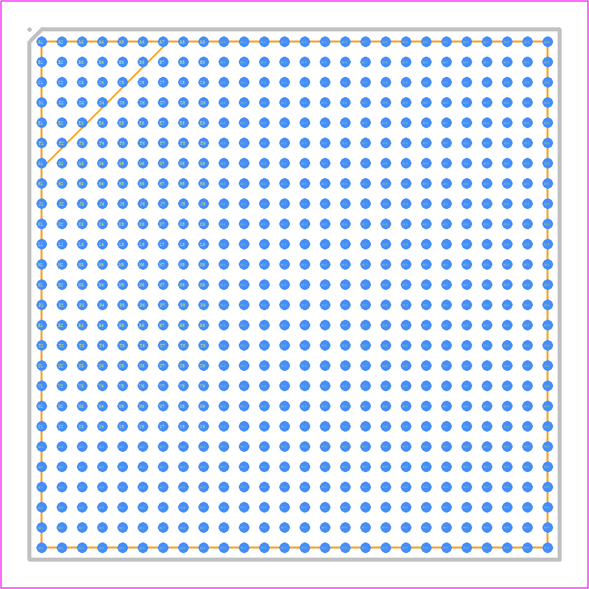 XCKU035-2FBVA676I - AMD PCB footprint - BGA - BGA - FBVA676