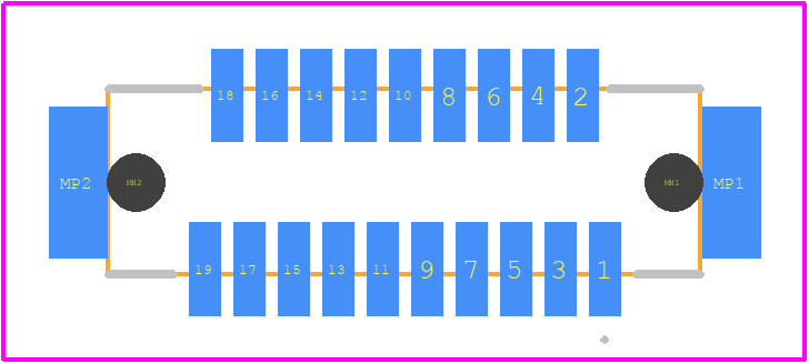 DF9-19S-1V(69) - Hirose PCB footprint - Other - Other - DF9-19S-1V(69)-1
