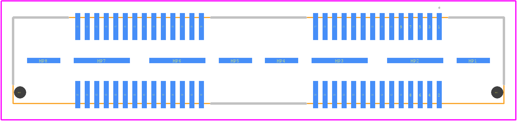 1-1658012-2 - TE Connectivity PCB footprint - Other - Other - 1-1658012-2-3