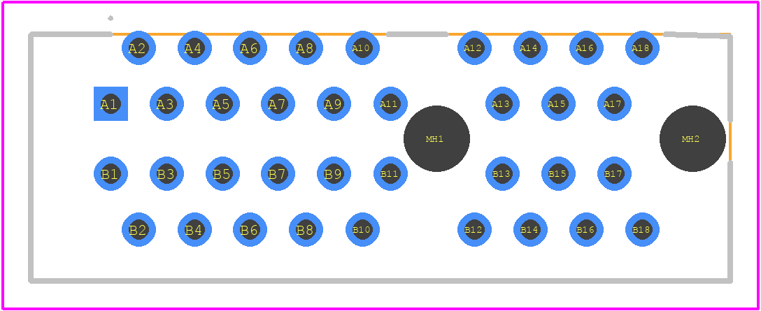 5-1734774-1 - TE Connectivity PCB footprint - Other - Other - 5-1734774-1-1