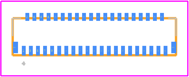 FH26W-41S-0.3SHW(60) - Hirose PCB footprint - Other - Other - FH26W-41S-0.3SHW(60)-2