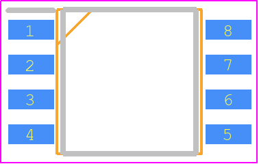 EN25Q64 - Eon Silicon Solution Inc. PCB footprint - Small Outline Packages - Small Outline Packages - sop-8