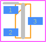 ADR5043ARTZ-REEL7 - Analog Devices PCB footprint - SOT23 (3-Pin) - SOT23 (3-Pin) - RT-3 (SOT-23)