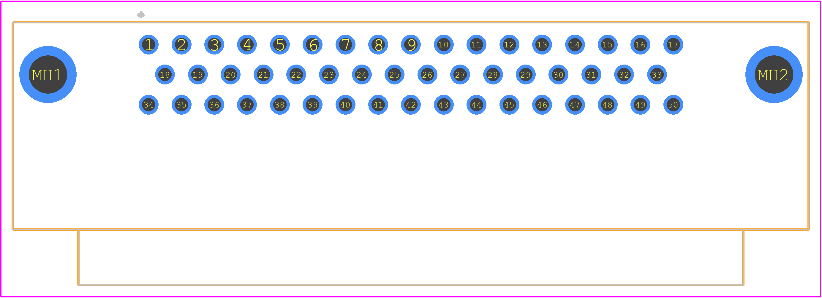 09665626812 - HARTING PCB footprint - Other - Other - 09665626812-3