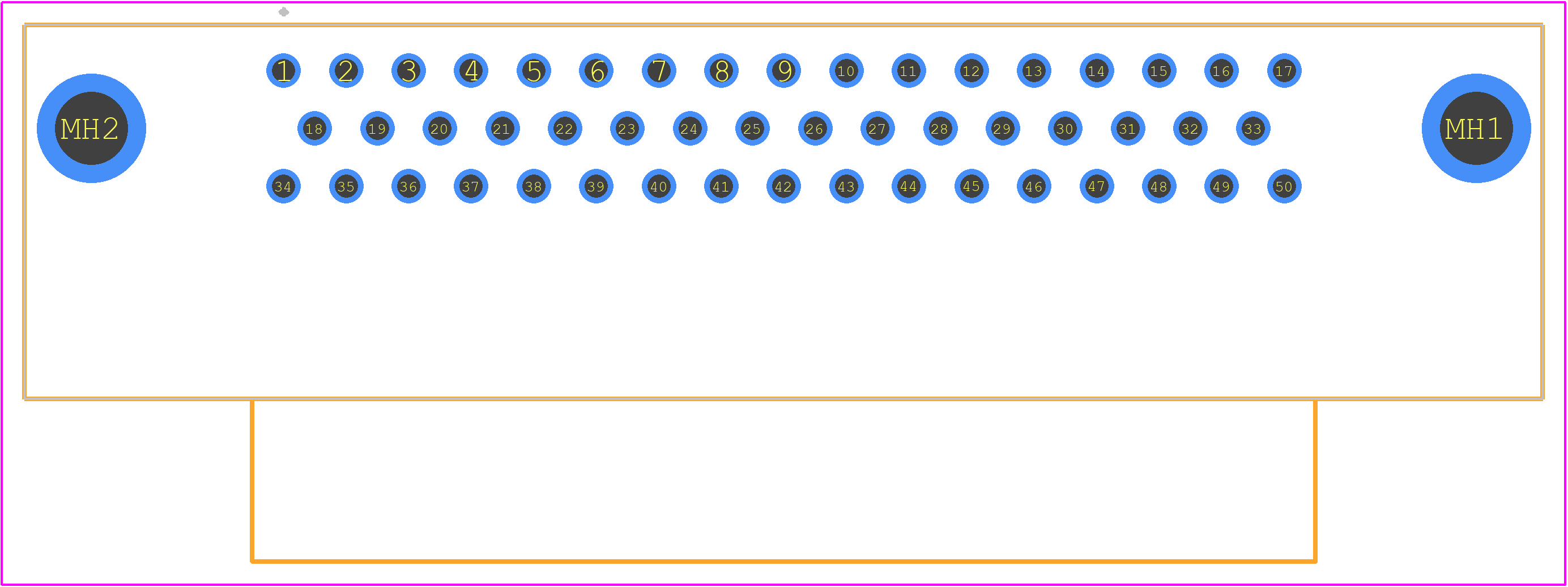 09665626816 - HARTING PCB footprint - Other - Other - 09665626816