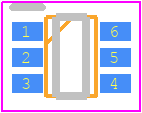 RB731XNFHTR - ROHM Semiconductor PCB footprint - SOT23 (6-Pin) - SOT23 (6-Pin) - SOT-363 (UMD6)