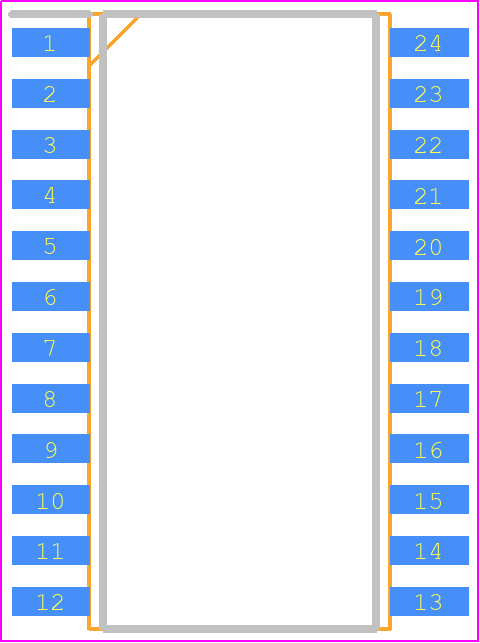 SN74LVT8980ADWR - Texas Instruments PCB footprint - Small Outline Packages - Small Outline Packages - DW (R-PDSO-G**)_2021