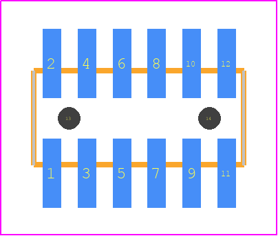M50-3610642R - Harwin PCB footprint - Other - Other - M50-3610642R