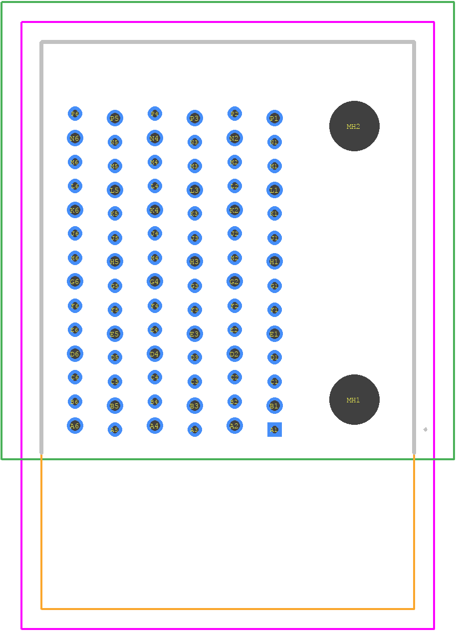 EBTF-4-06-2.0-S-RA-1-R - SAMTEC PCB footprint - Other - Other - EBTF-4-06-2.0-S-RA-1-R-2