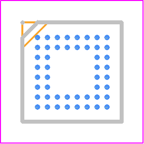 STA529 - STMicroelectronics PCB footprint - BGA - BGA - TFBGA48...