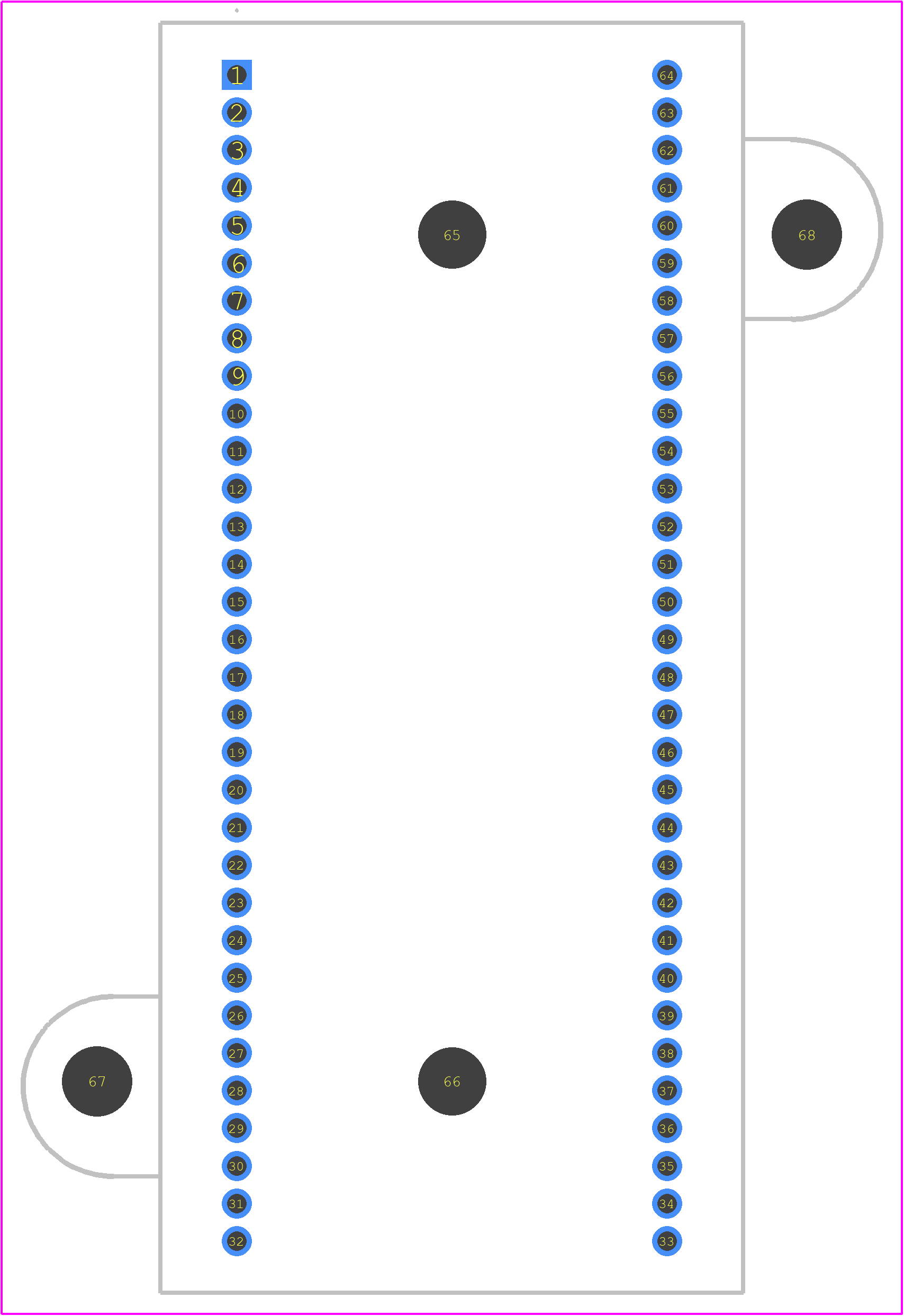 IC59-64075-G4 - Yamaichi PCB footprint - Other - Other - IC59-64075-G4-3