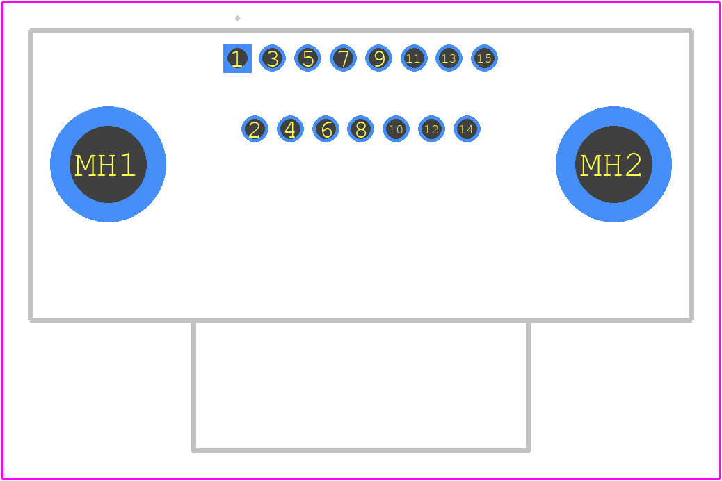 0836129022 - Molex PCB footprint - Other - Other - 0836129022-1