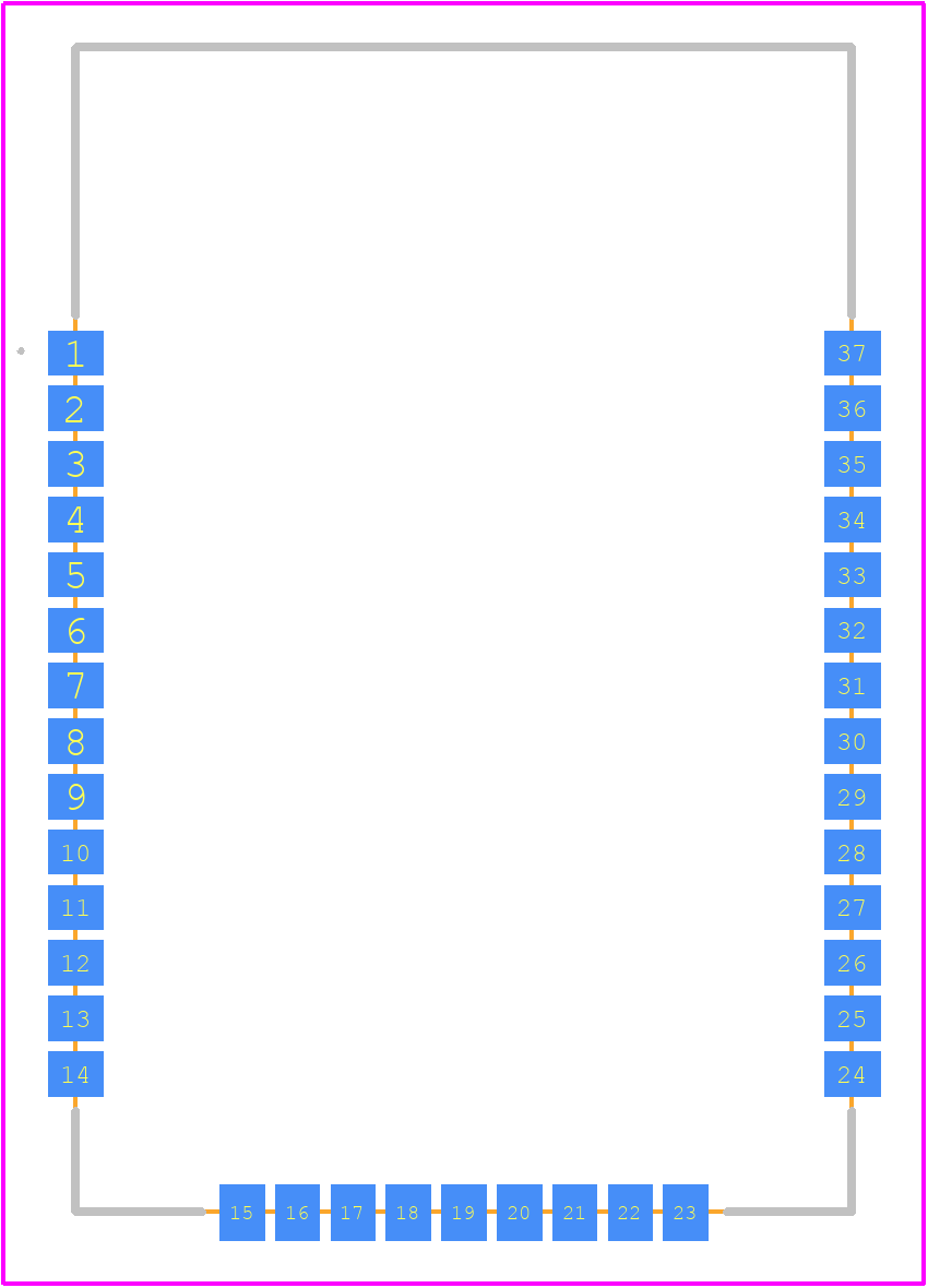 RN1810-I/RM100 - Microchip PCB footprint - Other - Other - RN1810-I/RM100-5