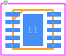 BQ24045DSQT - Texas Instruments PCB footprint - Small Outline No-lead - Small Outline No-lead - DSQ (S-PWSON-N10)-