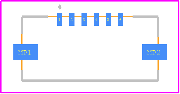 200528-0061 - Molex PCB footprint - Other - Other - 200528-0061-1