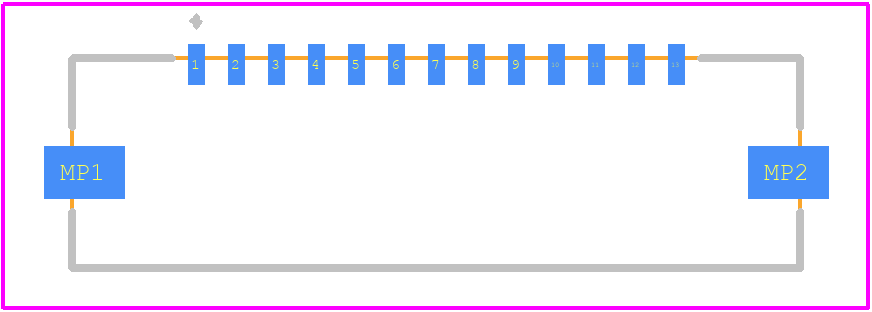 200528-0130 - Molex PCB footprint - Other - Other - 200528-0130-1