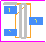 BC847-T - Rectron PCB footprint - SOT23 (3-Pin) - SOT23 (3-Pin) - BC847-T