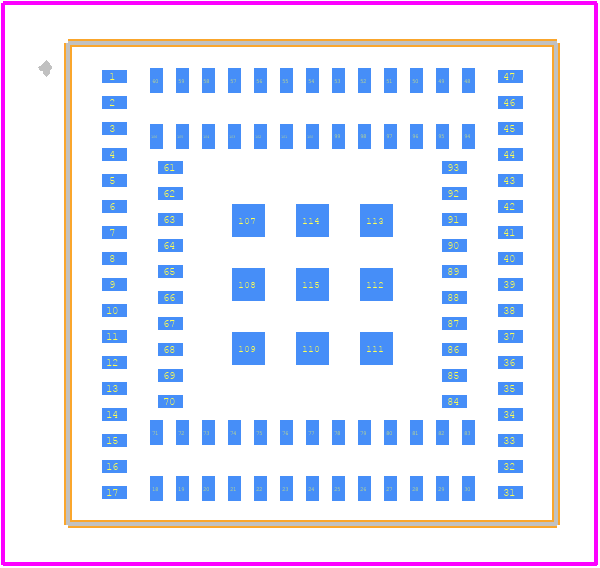 LBAD0XX1WG - Murata Electronics PCB footprint - Other - Other - LBAD0XX1WG-1