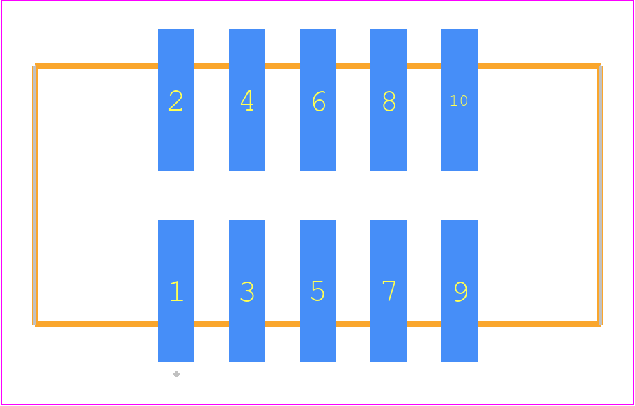 HTST-105-01-H-DV - SAMTEC PCB footprint - Other - Other - HTST-105-01-YY-DV