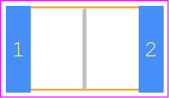 354010RFT - TE Connectivity PCB footprint - Resistor Chip - Resistor Chip - 354010RFT