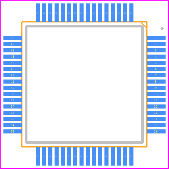 FDA901-VYT - STMicroelectronics PCB footprint - Other - Other - LQFP64 (10x10x1.4 mm exp. pad up) package information