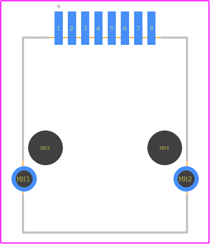 133602 - TE Connectivity PCB footprint - Other - Other - 133602-1
