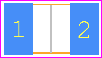 354010KFT - TE Connectivity PCB footprint - Resistor Chip - Resistor Chip - SIZE CODE 3540