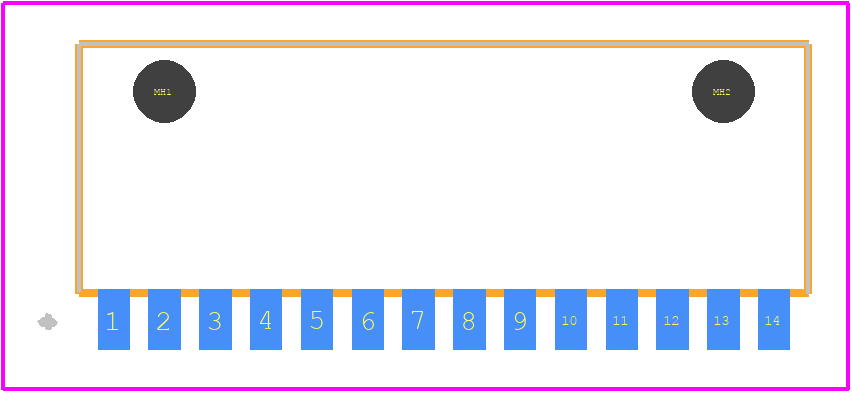 SIBF-14-F-S-AB - SAMTEC PCB footprint - Other - Other - SIBF-14-F-S-AB-1